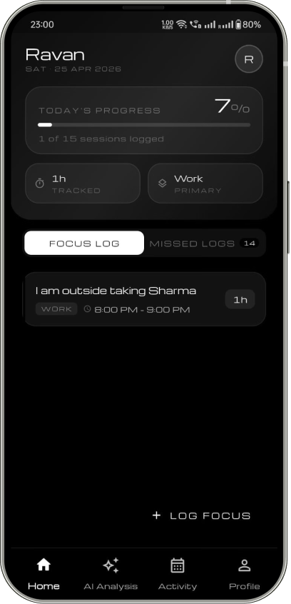 Tocklog screen 1